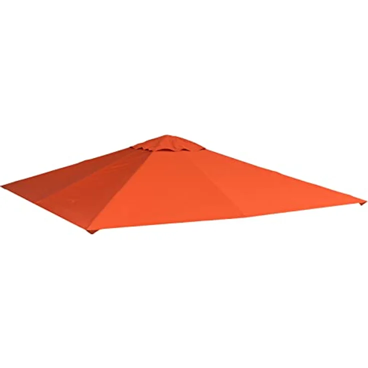 Outsunny Pavillondach, Ersatzdach für Pavillon, Pavillonabdeckung, Sonnenschutz Polyester, Orange, 2,98 x 2,95 m – Bild 1