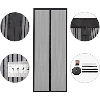Magnet-Fliegengitter Tür 80x240 Cm, Katzensicher Ohne Bohren | Insektenschutz Mit Klebeband Für Balkon & Haustiere
