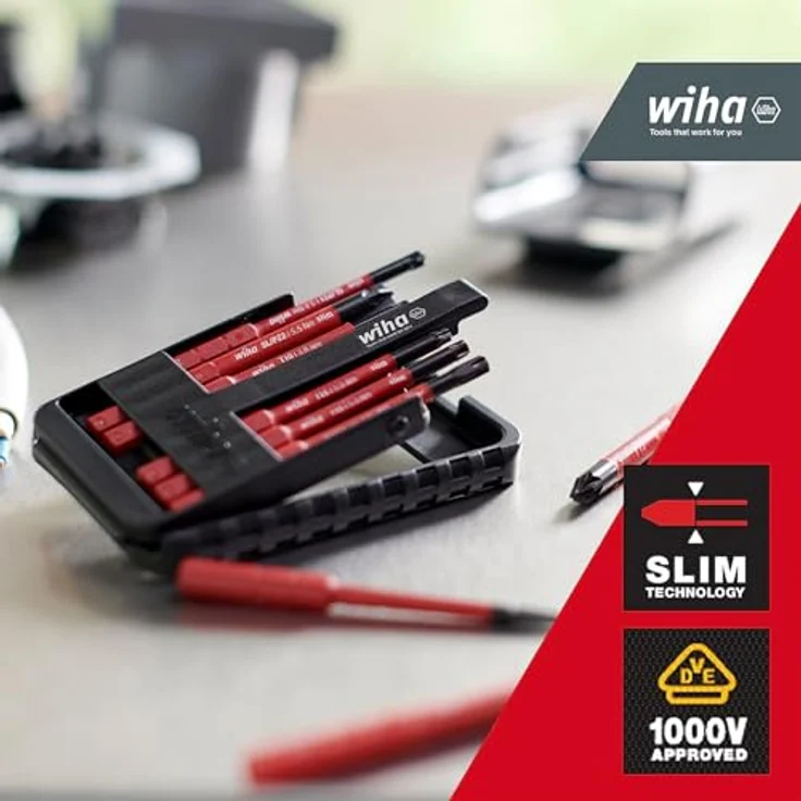 Wiha Bit-Set slimBit electric (45804), 6-tlg. mit isolierten slimBits für 1.000 V AC, inklusive Bitbox – Bild 3