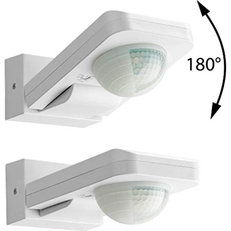 SEBSON® Bewegungsmelder Aussen IP65, Aufputz Wand Decken Montage, programmierbar, 20m / 360°, LED geeignet, Infrarot Sensor mit 3 Sensoren, 3-Draht – Bild 2