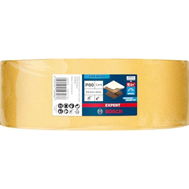 Expert C470 Schleifpapierrolle zum Handschleifen,93 mm x 50 m, G 80 – Bild 3