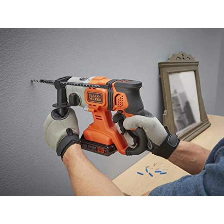 Black + Decker 18V SDS-Plus Akku-Kombi-Hammer OHNE Akku und Ladegerät - BCD900B-XJ – Bild 7