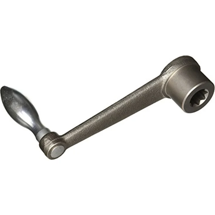 Röhm Handkurbel HKU Typ 7004-Y, Zubehör für Vises RKE-M LV/RKZ-M/RS-SG/UH-UZ 9152, inkl. achteckiger Stecknuss (14 mm x 125 mm) – Bild 2