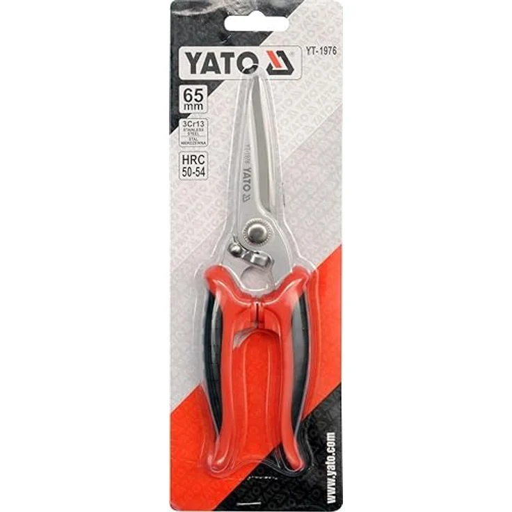 YATO Multifunktionsschere YT-1976, 200 mm, rostfreier Stahl, rutschfeste TPR-Griffe, für Papier, Pappe, Kunststoff, Textilien – Bild 4