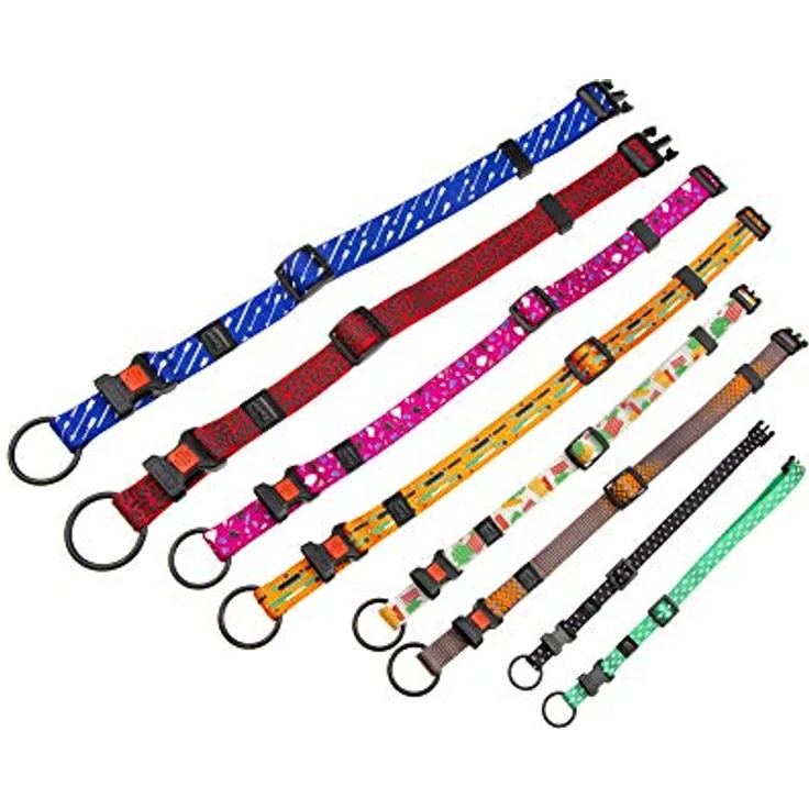 Karlie Art Sportiv Plus Halsband, verstellbar mit gedrucktem Motiv Triangle, L: 40 - 55 cm, B: 20 mm, widerstandsfähig und leicht zu reinigen – Bild 3