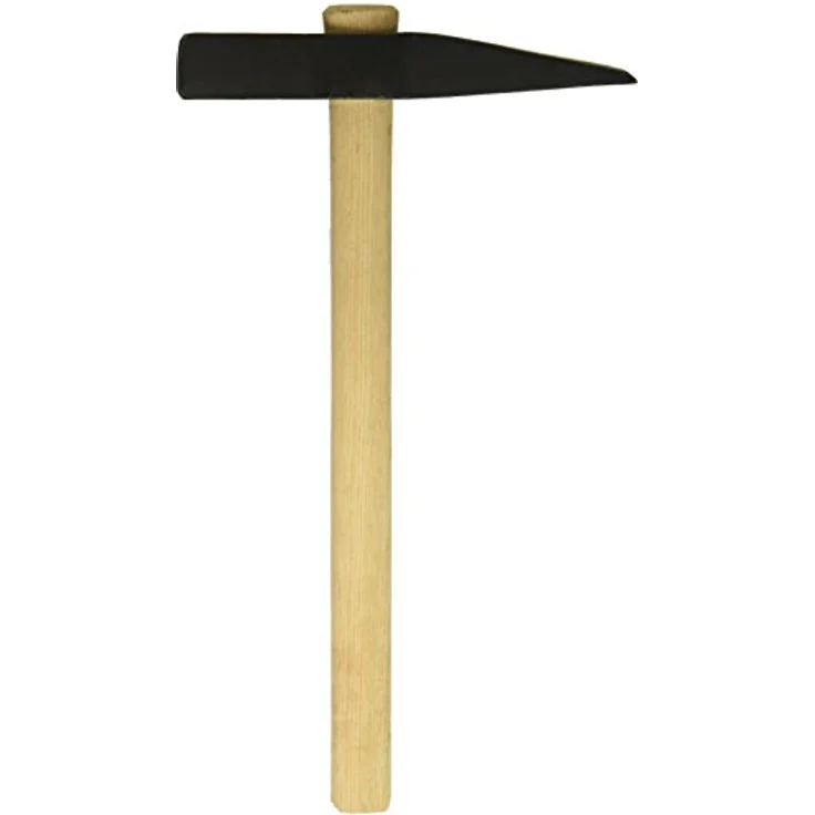 Ruthe Hammer RUTHE Maurerhammer Rheinische Form 600g mit Eschenstiel roh, Schwarz – Bild 2