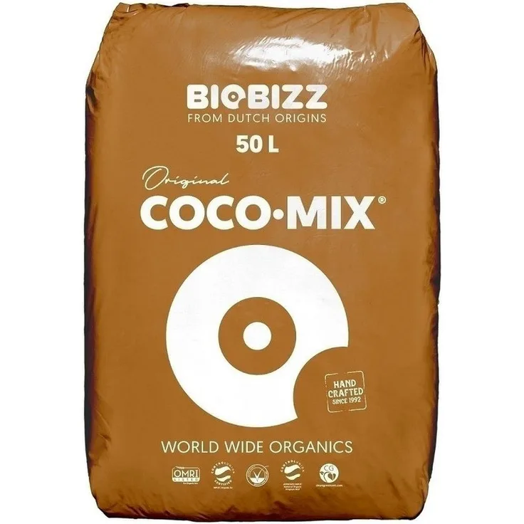 Biobizz Coco-Mix, 50 L Pflanzerde auf Kokosbasis für hydroponische Pflanzen, senkt pH-Wert und verbessert Ertrag
