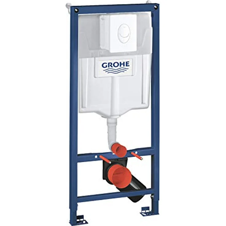 GROHE Rapid SL Set für WC, 1,13 m Bauhöhe, alpinweiß, inkl. Betätigungsplatte und Wandwinkel – Bild 1