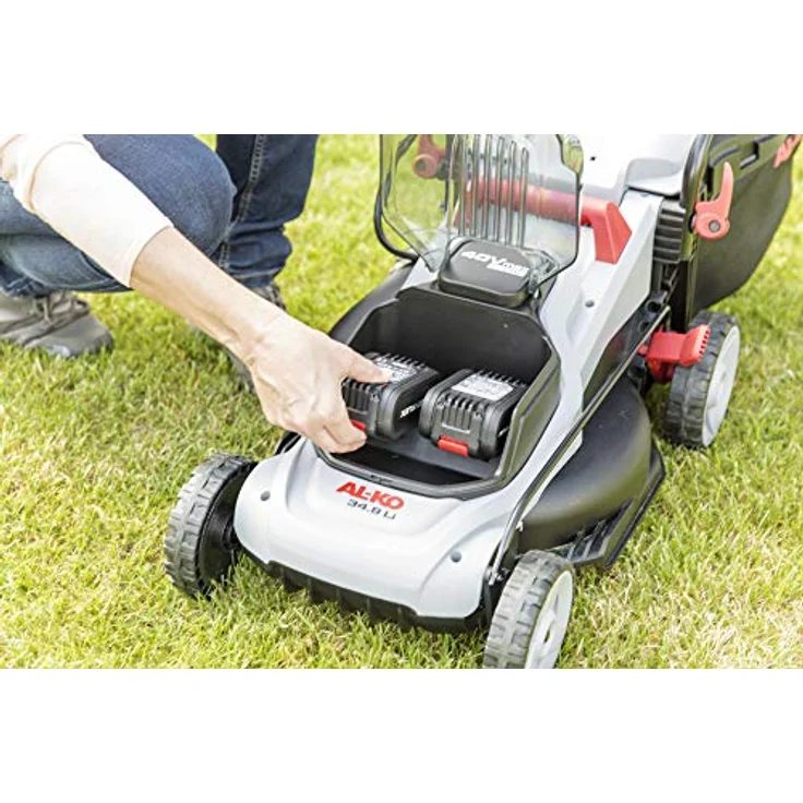 AL-KO 113540 Rasenmäher 34.8 Easy Flex, 40 V - 2.5 Ah-Li-Ion Flächen bis 200 m², 34 cm Schnittbreite, inkl. 2X Akku und Ladegerät – Bild 3