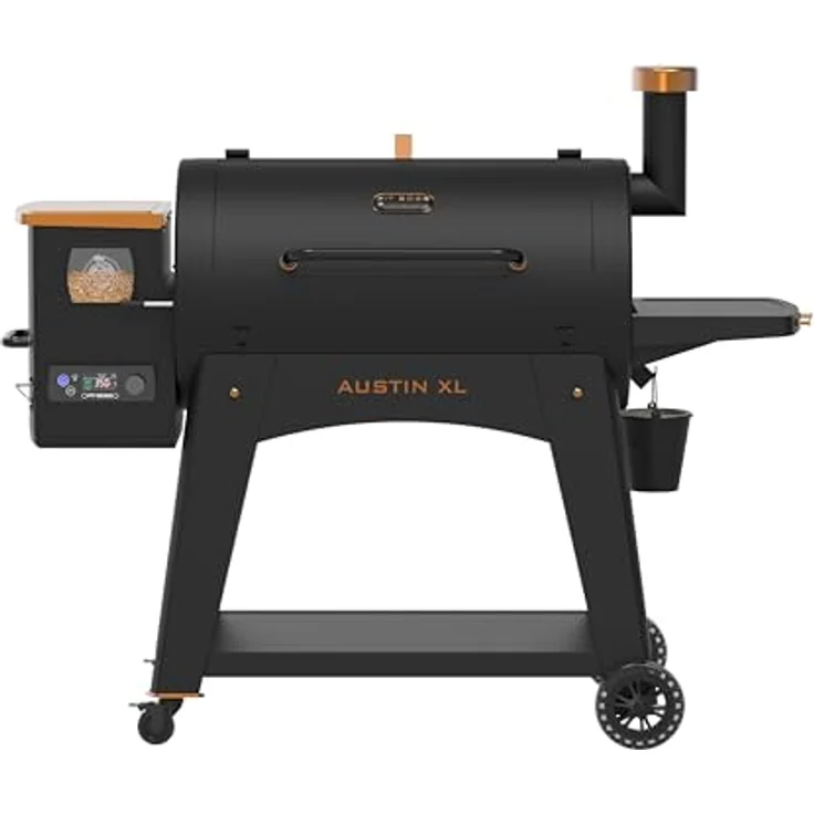 PIT BOSS Pelletgrill Austin XL Onyx Edition, Holzpellet Smoker mit 6503 cm² Grillfläche, präziser Temperaturkontrolle und Flame Broiler bis 535 °C – Bild 1