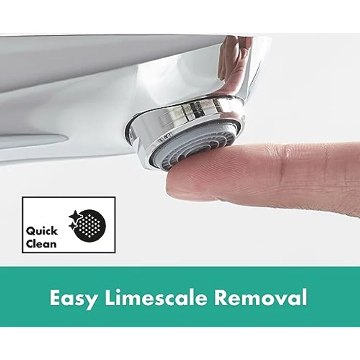 hansgrohe Focus 100 Waschtischarmatur, ComfortZone 100, Normalstrahl, Ausladung 119 mm, Artikelnummer 31621000 – Bild 9