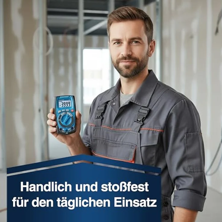 PeakTech P 1021, Digital Multimeter mit 4000 Counts, TRMS, automatische Bereichswahl, robustes Gehäuse – Bild 6