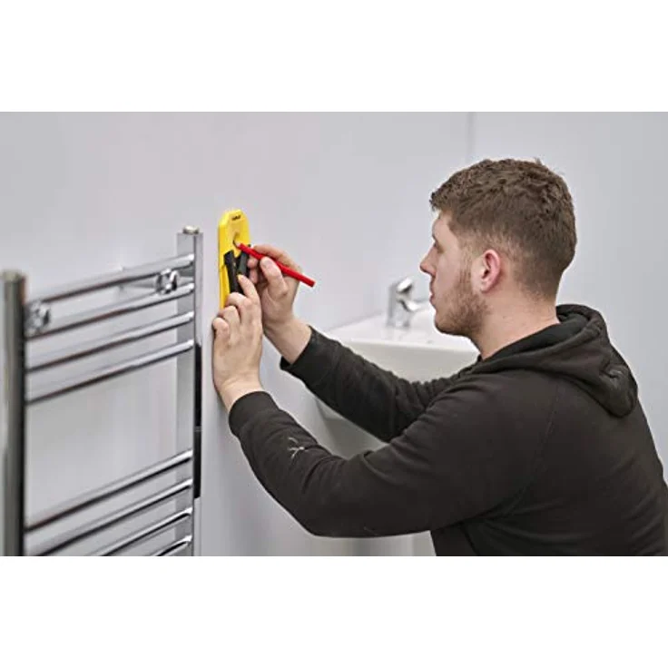Stanley Materialdetektor S2 STHT77588-0 (für die Ortung von Holz, Metall und Wechselstrom, für eine Vielzahl von Anwendungen wie TV-Montage, Aufhängen von Regalen und Materialortung) – Bild 6