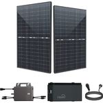 Stegpearl Balkonkraftwerk 880W Balkonkraftwerk mit Speicher Komplettset, Bifazial-Zellen, 2x440W Bifaziale Glas/Glas Solarmodule