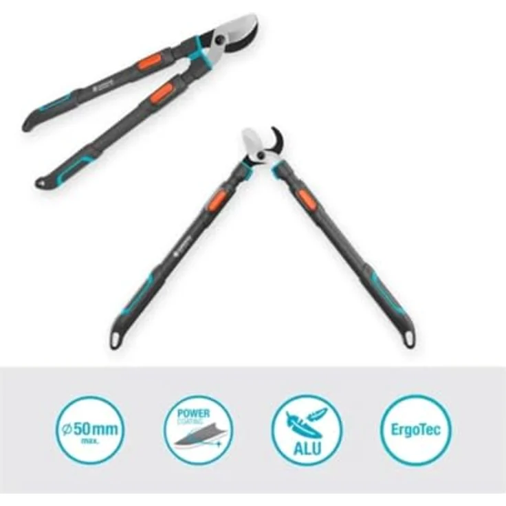 Gardena TeleCut PRO L Teleskop-Astschere, ergonomisch mit 50 mm Schnittdurchmesser, ausziehbar von 646-900 mm, Präzisionsstahlklinge – Bild 3
