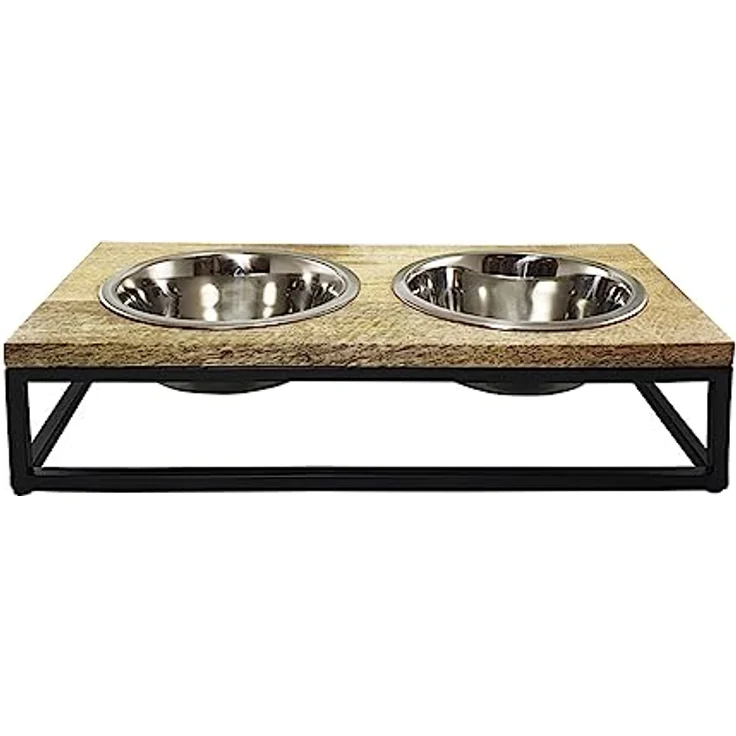 Nobby Napfständer Elegant Diner inkl. 2 Näpfen 48 x 24 X 14 cm; 2 x ca. 1800 ml – Bild 2