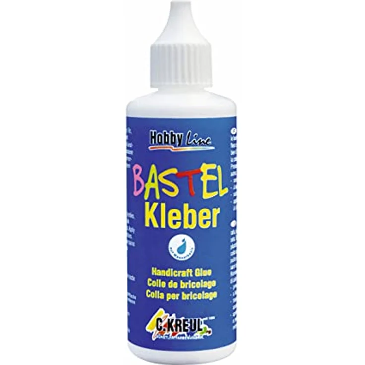 Kreul Bastelkleber 80 ml, transparenter Kleber auf Wasserbasis für Papier, Pappe, Textilien und mehr – Bild 2