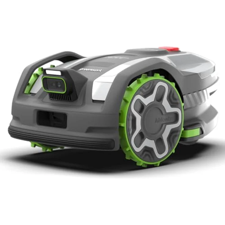 Greenworks Mähroboter AiMowbot 8, kabelloser Rasenmäher mit RTKVision für Rasenflächen bis 800 m², 54 dB Geräuschpegel – Bild 1