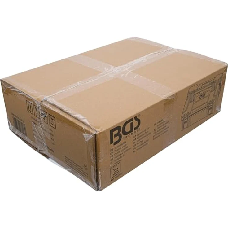 BGS TECHNIC Systemkoffer Größe S, robuster ABS-Kunststoff, klappbarer Aluminium Tragegriff, 4 Schnappschlösser, schaumstoffgepolstert, stapelbar, kompatibel mit BGS Systemkoffern – Bild 10