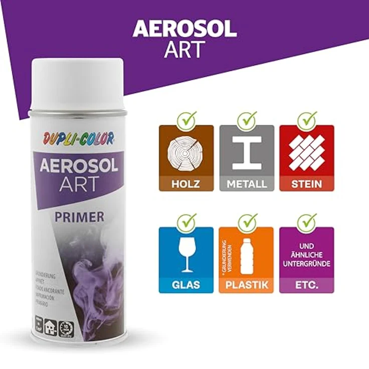 Motip Dupli - Aerosol Art Grundierung weiß 400 ml - weiß – Bild 5