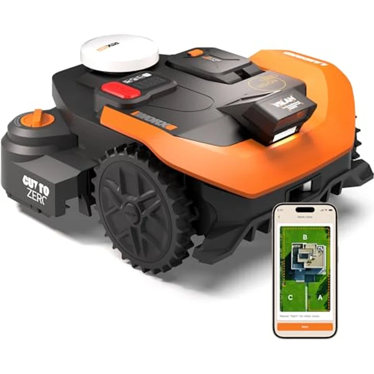 Worx Mähroboter L3000 WR330E Landroid Vision Cloud, Hinderniserkennung in Echtzeit, für Rasenflächen bis 3.000 m², mit RTK-Navigation und Cut-to-Zero-Modul – Bild 2
