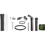 Alberts 690960 Maschendrahtzaun-Komplettset, anthrazit-metallic, mit Einschlagbodenhülse und Kniekissen, Höhe 125 cm, Länge 25 m