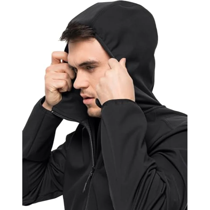 Jack Wolfskin Bornberg Hoody M, Softshelljacke für Herren, winddicht und wasserabweisend, Schwarz, XXL – Bild 7
