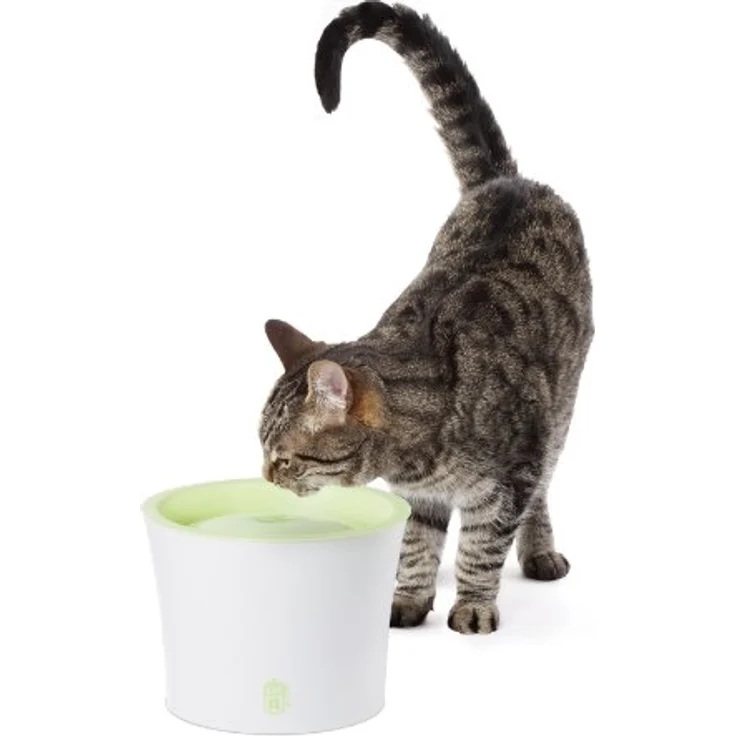 Catit Design Fresh & Clear TrinkbrunnenLiter Komplettset: USB-Brunnen Filter Ersatzpumpe (3 l), Futternapf – Bild 3
