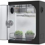 THE HOOKAH Deluxe D600 Grow Box Growzelt, Hochwertiges Material, effiziente Luftzirkulation, 150x150x200 cm, weiß