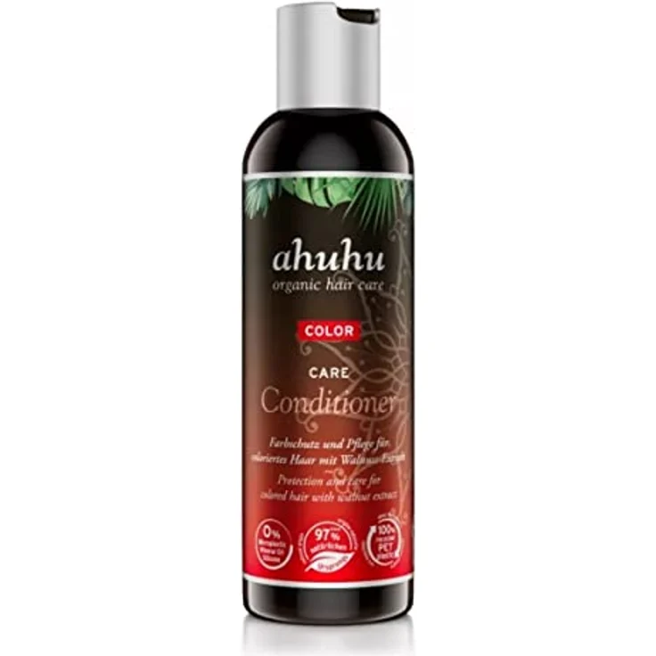 ahuhu COLOR CARE Conditioner (200 ml) – sanfte Haarspülung für gefärbtes & coloriertes Haar, mit Walnuss, Litschi & Granatapfel Extrakt, schützt die Haarfarbe vor dem Verblassen, vegane Haarpflege – Bild 1