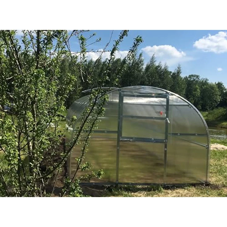 Klasika Gewächshaus Baltic LT 3x4m (L x B) mit 6 mm Polycarbonat, transparent – Bild 4