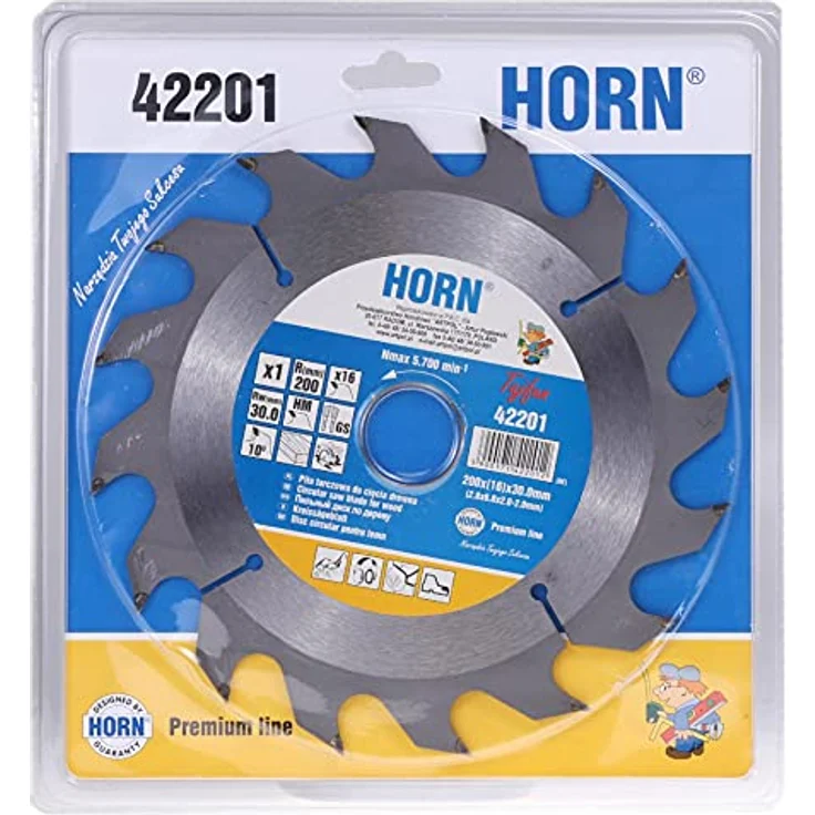 ARTPOL Handkreissägeblatt 250 x 30,0 mm, 24 Zähne, Hartmetall für Holzschnitt – Bild 2