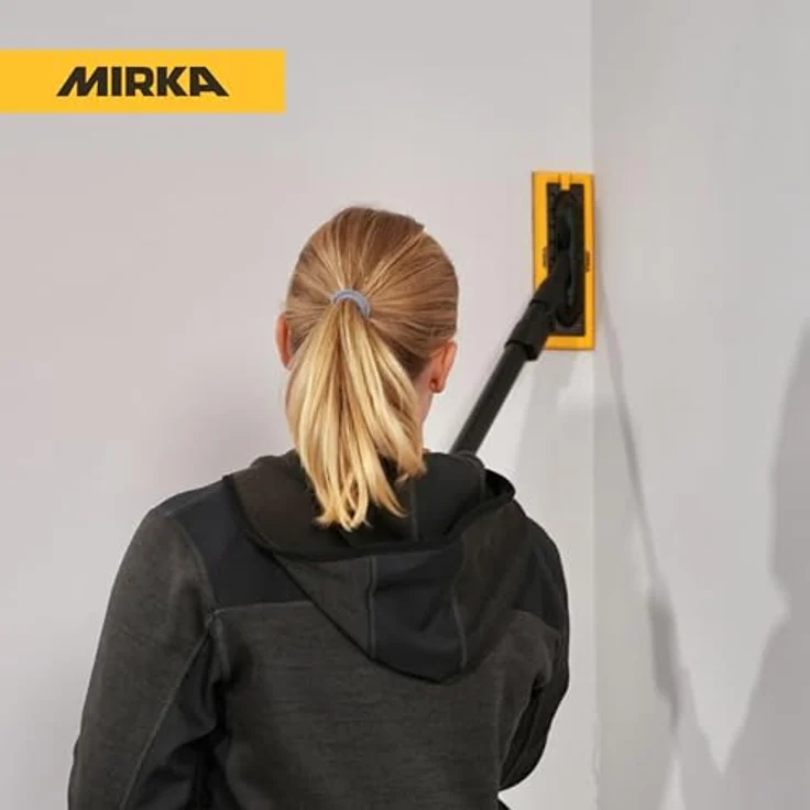 Mirka DecoSander, Multischleifer mit austauschbaren Schleifpads, integriertes Staubabsaugsystem, ergonomisch und leicht, teleskopierbar von 1,1 m bis 1,8 m – Bild 7