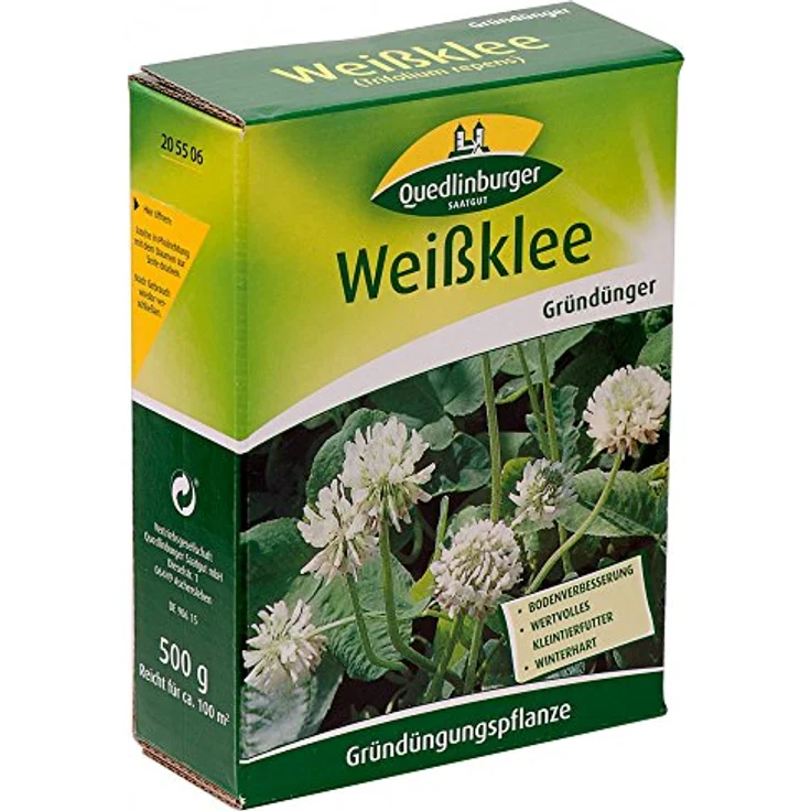 QUEDLINBURGER SAATGUT Quedlinburger Saatgut - Weißklee 500 g | Gründünger – Bild 2