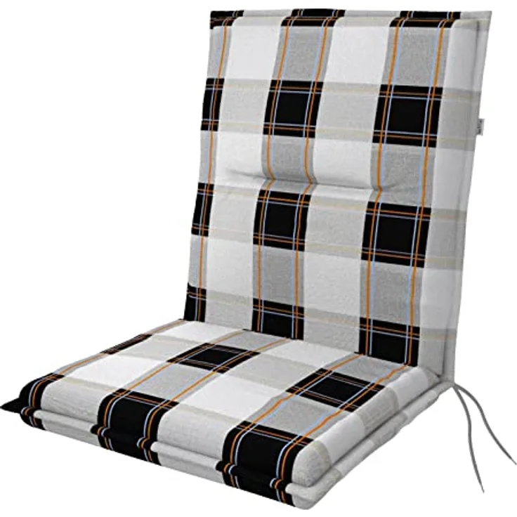 Doppler Niederlehnerauflage Spot ca. 100x48x5 cm karo grau