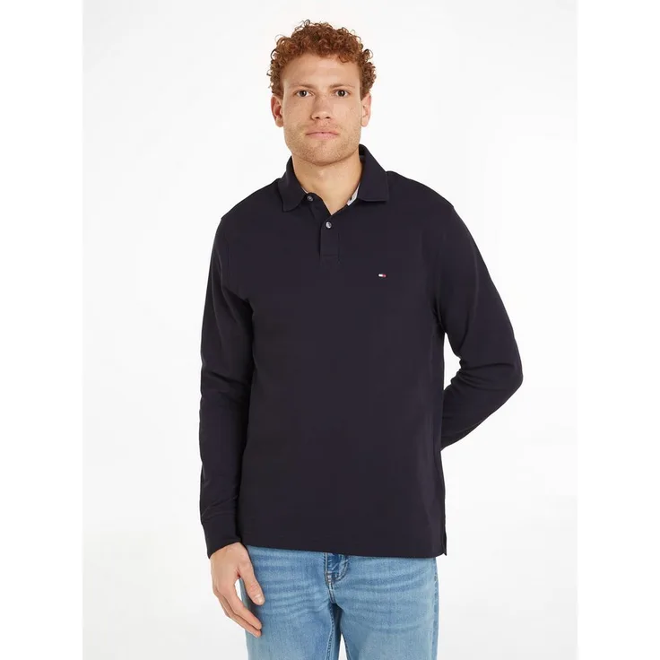 Tommy Hilfiger Langarm-Poloshirt 1985 REGULAR LS POLO, robust und atmungsaktiv, navy