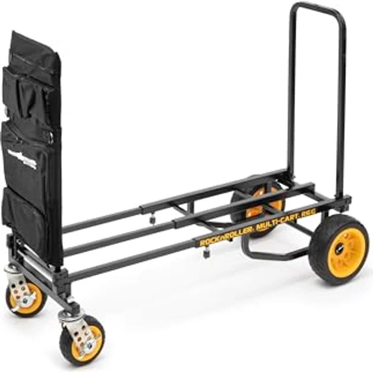 RocknRoller RSA-TAB6, kleiner Multi-Pocket Werkzeug-/Zubehörbeutel aus 600D-Polyester für R2/R6 Transportwagen, 5 Reißverschlusstaschen – Bild 1