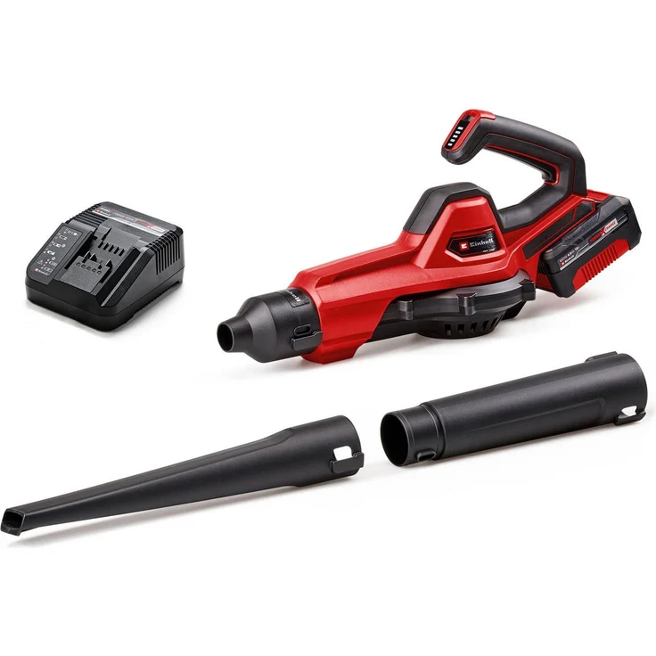 Einhell Akku-Laubbläser GE-UB 18/250 Li E, inkl. Akku, Ladegerät und 3 Blasaufsätzen, kabellose Freiheit und vielseitige Anwendungsmöglichkeiten – Bild 1