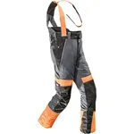 Bullstar Schnittschutzhose Proximo mit abnehmbaren Hosenträgern, Easy-Long-Funktion, wasserabweisend, Größe 50, Orange/Anthrazit