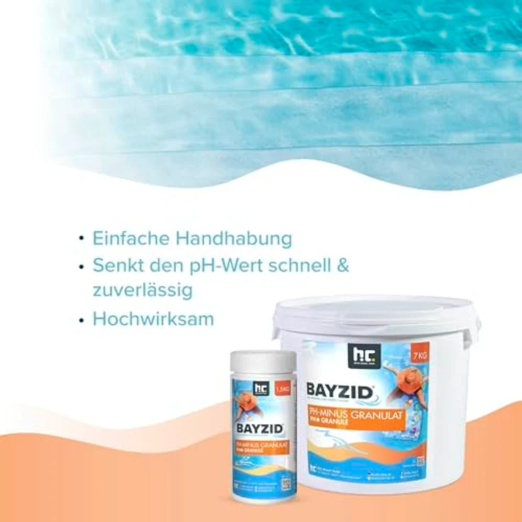 2 x 7 Kg BAYZID pH Minus Granulat für den Pool – Bild 4
