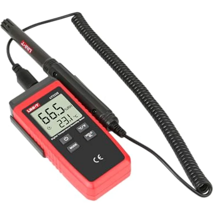Uni-T UT333S, digitales Mini-Temperatur-Feuchtigkeitsmessgerät mit geteiltem Design zur präzisen Messung in schwer zugänglichen Bereichen – Bild 2