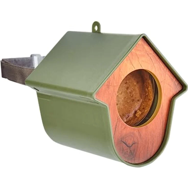 Elles Erdnussbutter-Bude Vogelfutterspender I Wiederverwendbares Futterhäuschen wetterfest & robust | Für Elles Erdnussbutter | Anziehungspunkt für Wildvögel im Garten & Balkon | Ganzjahresfütterung – Bild 4