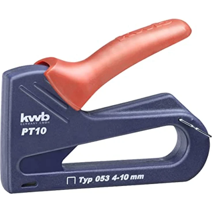 kwb 053310 Handtacker Typ 53F, Klammernlänge 4-10 mm, mit Softgriff und Schlagkraftregulierung – Bild 1