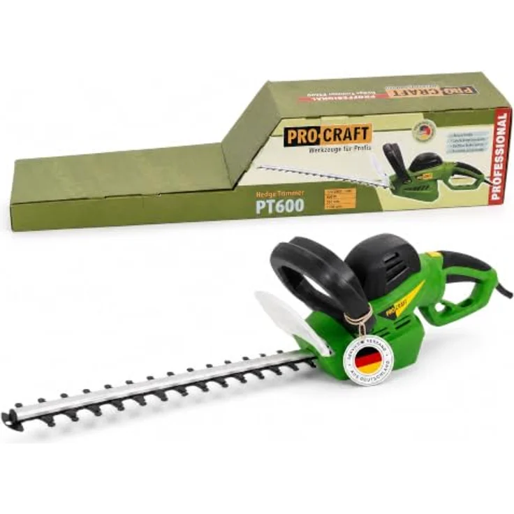 Procraft PT600 Heckenschere, 600 Watt, 550 mm Schnittlänge, max. Schnittstärke 20 mm – Bild 1