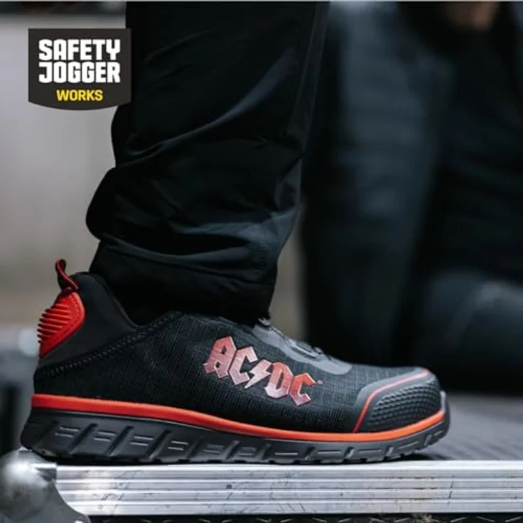 Safety Jogger Works LIGERO2 S1P Sicherheitsschuh, ultraleicht mit Nano Carbon Zehenschutzkappe, metallfrei, atmungsaktiv, TLS-Verschluss, schwarz – Bild 6