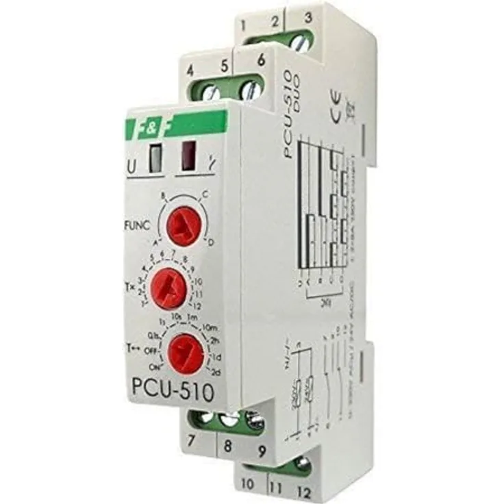 F2 PCU-510 DUO, Multifunktionszeitrelais für Zeitschaltanwendungen, robust und langlebig