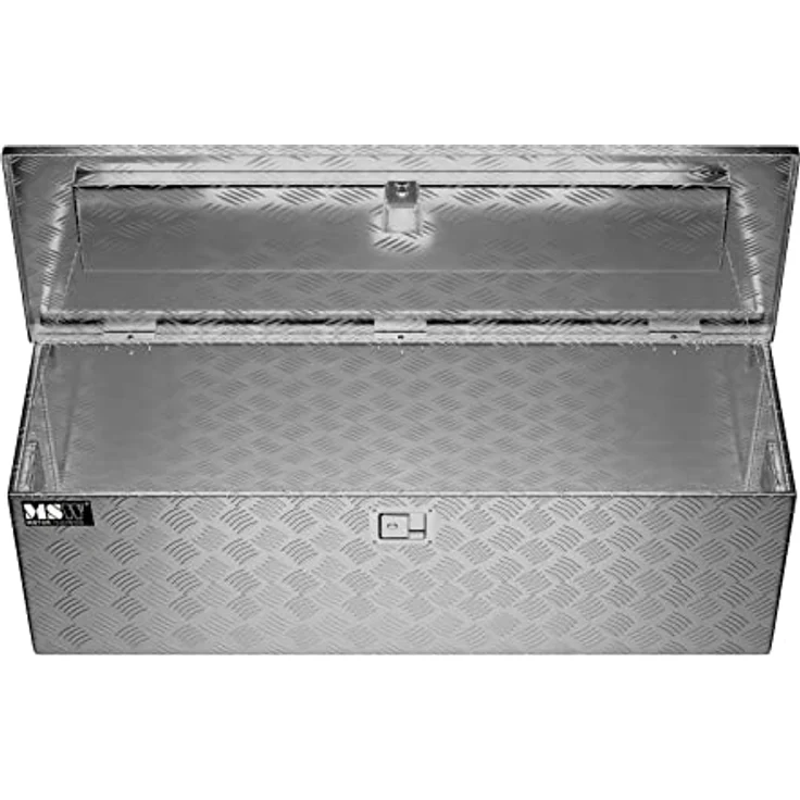 MSW Alubox Riffelblech 150 L Transportkiste - Aluminium Werkzeugkoffer 124 x 38 x 38 cm - Preisvergleich – Bild 7