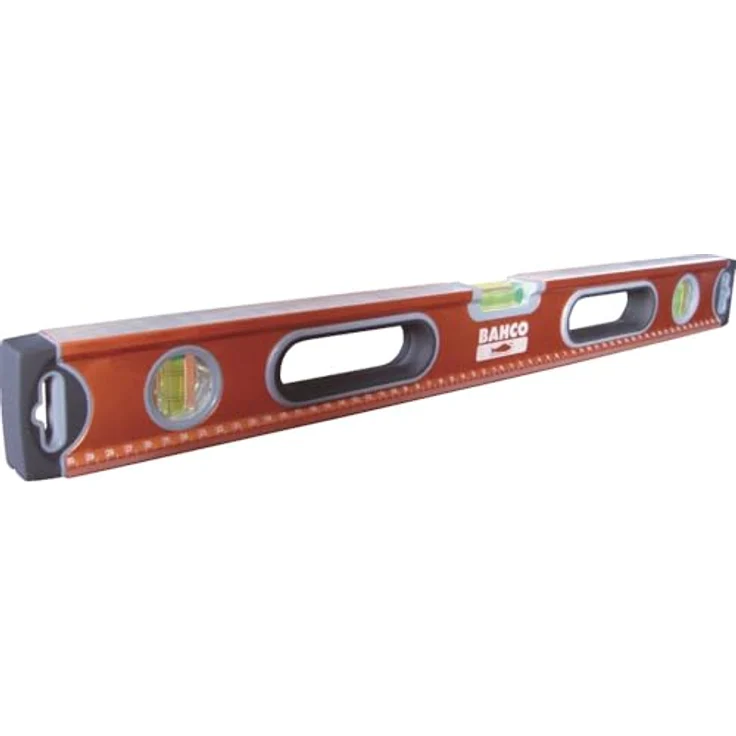 Bahco 466-1200 Wasserwage 1200mm mit 3 Libellen, orange, 120cm – Bild 2