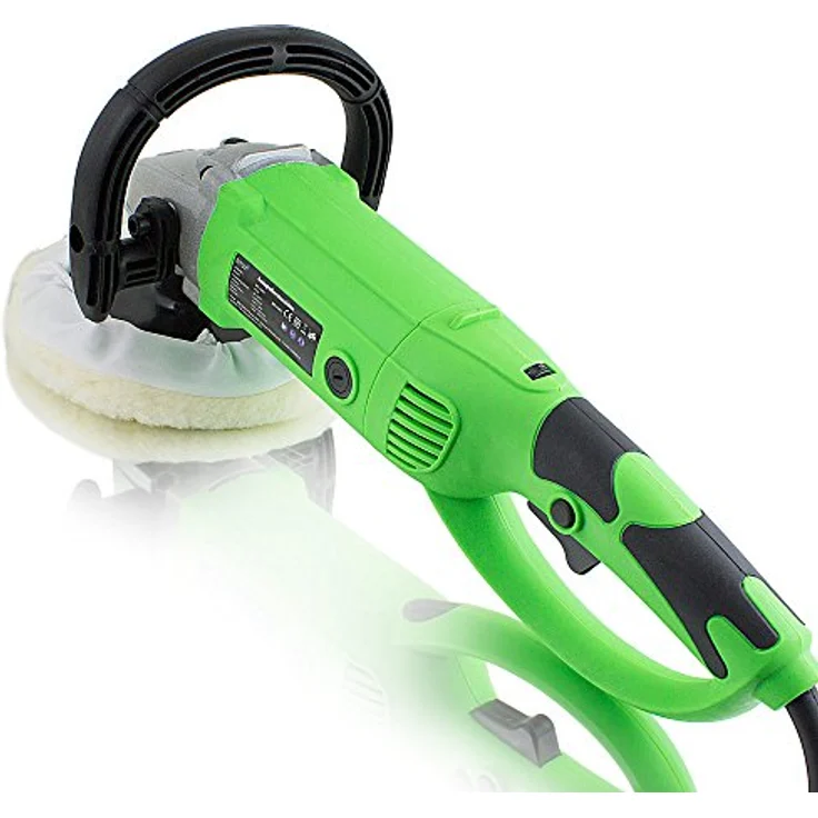 Bituxx Rotationspoliermaschine MS-16006, 1200W mit 17tlg Zubehörset, stufenlos 600-3000 U/min, für Aufsätze bis 180mm – Bild 3