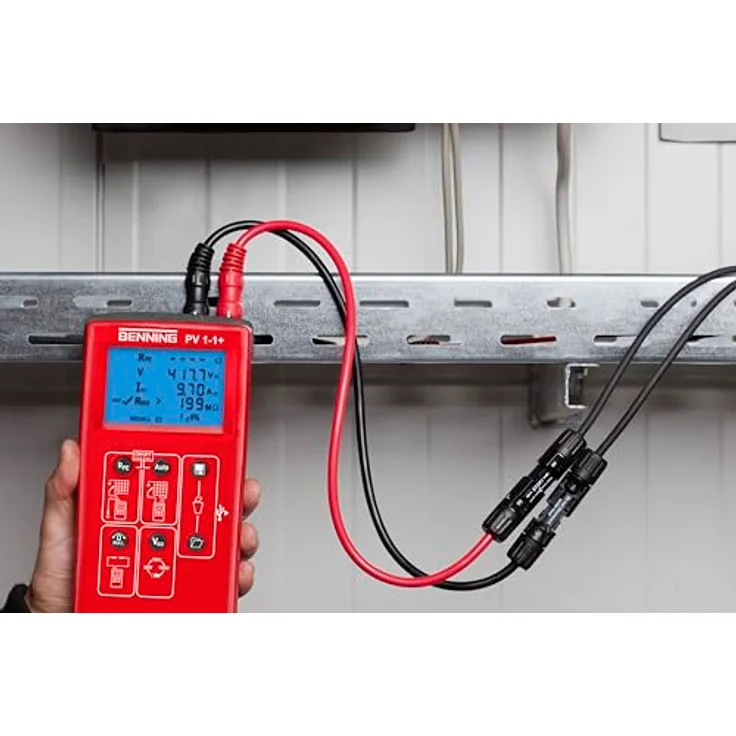 Benning PV 1-1+, Multimeter mit CAT III 300V, CAT I 1000V, optimierter Überlastschutz und Gummischutzgehäuse – Bild 5